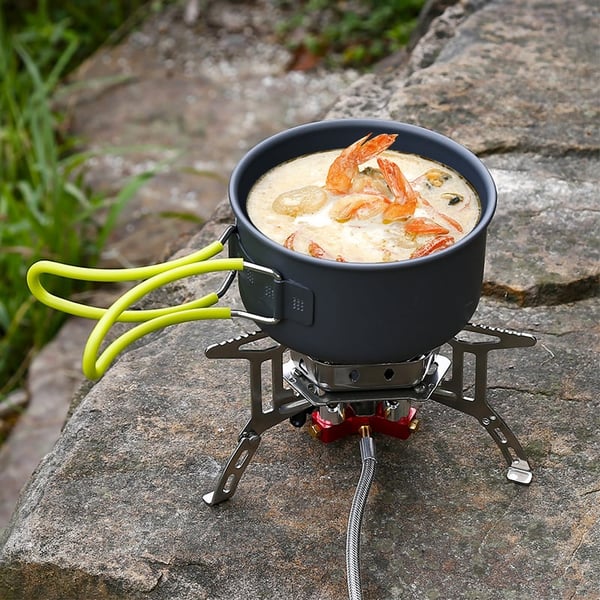 🥇🔥Tidsbegränsat specialerbjudande⏰Campinggasbrännare för utomhusbruk, vindtålig