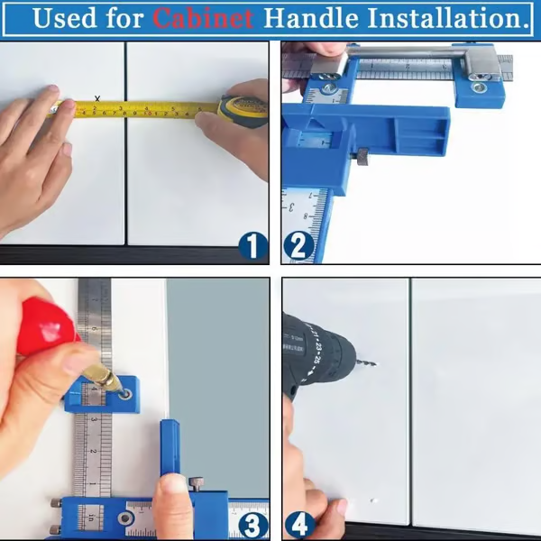 🔧 50% RABATT! 🗄️ Skåp Hårdvara Jig – Precisionsborrning, Justerbar Design & Perfekt För Montering Av Möbelbeslag 🛠️