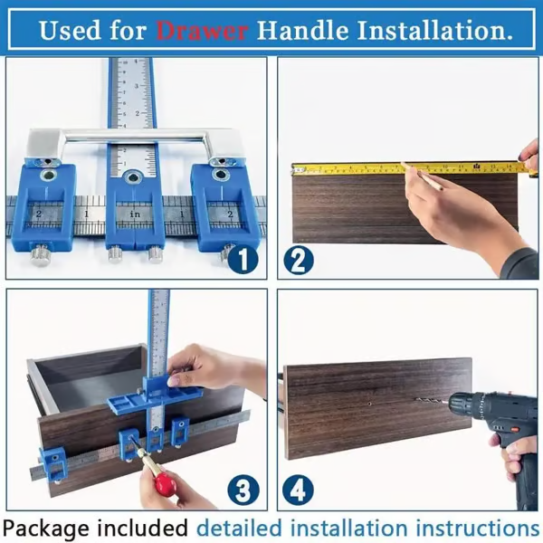 🔧 50% RABATT! 🗄️ Skåp Hårdvara Jig – Precisionsborrning, Justerbar Design & Perfekt För Montering Av Möbelbeslag 🛠️