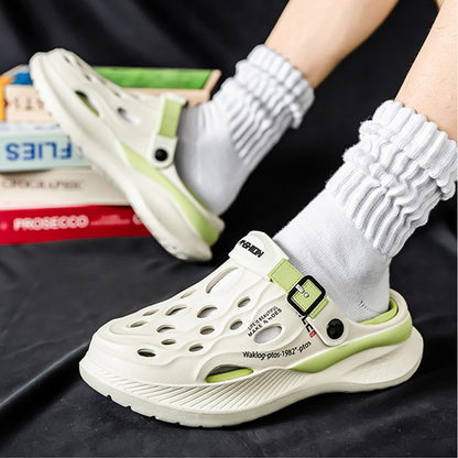 🔥Unisex avslappnade och lätta slip-on-träskor