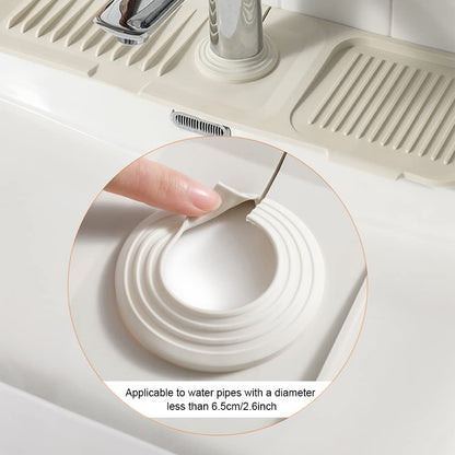 🚰 50 % RABATT NU! ✨ Justerbart Silikon-Stänkskydd för Diskbänk – Stoppa Vattenstänk & Håll Köksbänken Torr och Ren 🏠💧