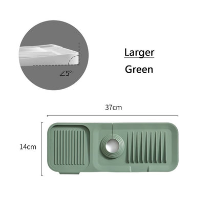 🚰 50 % RABATT NU! ✨ Justerbart Silikon-Stänkskydd för Diskbänk – Stoppa Vattenstänk & Håll Köksbänken Torr och Ren 🏠💧