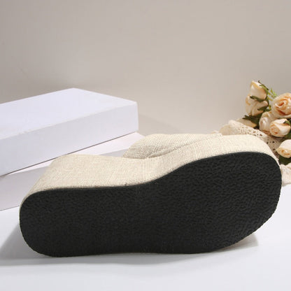 🔥Öppna slip-on-sandaler med kilklack för kvinnor