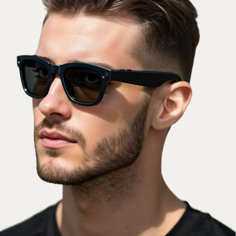 👓 60% RABATT! 🤖 Smarta AI-glasögon – HD-foto/Video, Hands-Free & Integrerad Mikrofon 🎥
