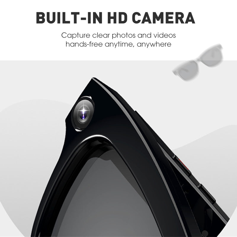👓 60% RABATT! 🤖 Smarta AI-glasögon – HD-foto/Video, Hands-Free & Integrerad Mikrofon 🎥