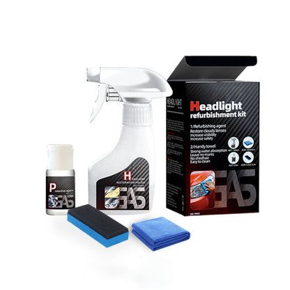 🔥Super Combo-uppsättning🔥Kit för renovering av strålkastare och kristalliseringsbeläggning för bilar
