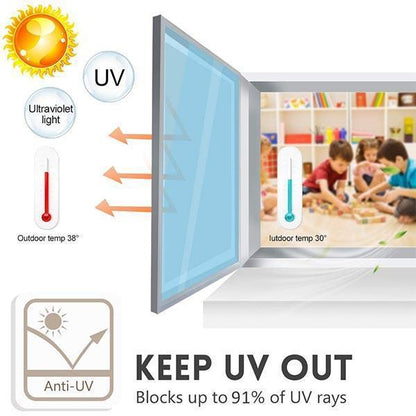 ☀️50% RABATT! 🔥 Värmeisolerande Sekretessfilm – UV-skydd, Enkel Applicering & Perfekt för Hem & Kontor 🏠