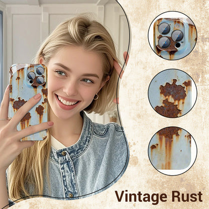 🔥2025 NY ARRIVAL 🔩Vintage Rost Hårt fodral för iPhone