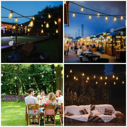 Vattentäta solcellsdrivna LED-stränglampor för utomhusbruk