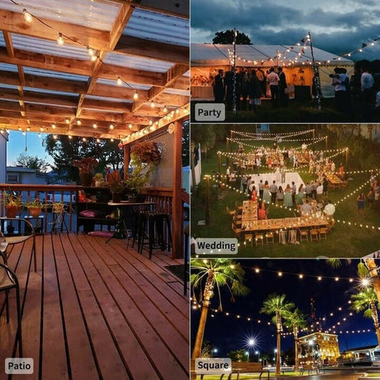 🔥Sista dagen 50% OFF🔥 - Vattentäta solcellsdrivna LED-stränglampor för utomhusbruk