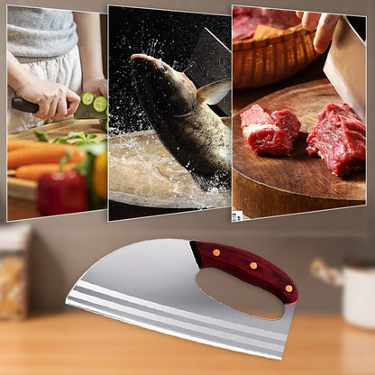 🔪 5Cr15Mov rostfritt stål 🔪 Arbetsbesparande och lätta köksknivar i rostfritt stål