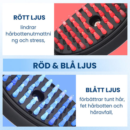 Röd och Blå Ljus Massagekam med Spray