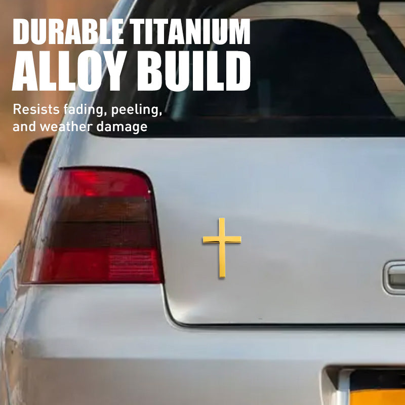 🔥3D-kors självhäftande bil klistermärke