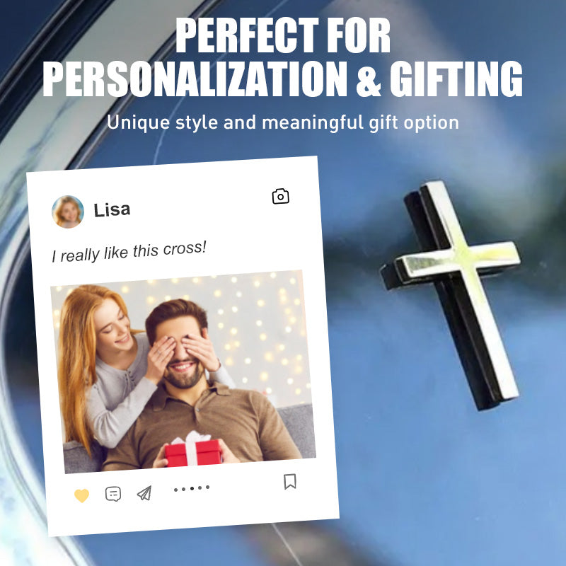 🔥3D-kors självhäftande bil klistermärke