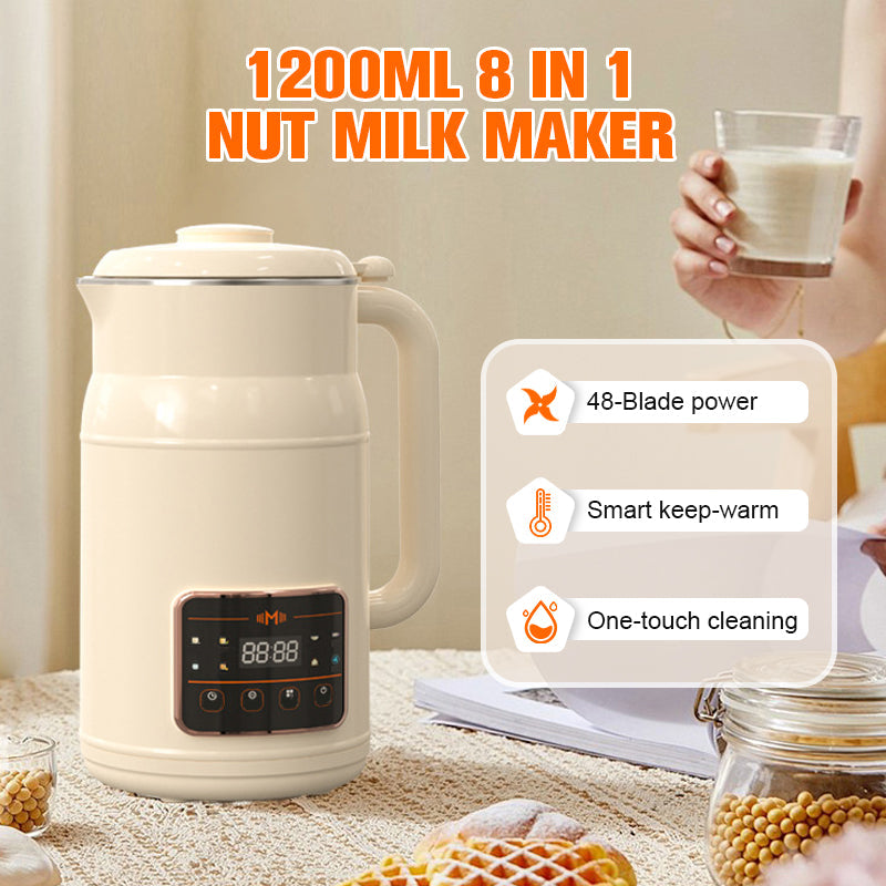 1200 ml 8-i-1 nøttemelkbereder