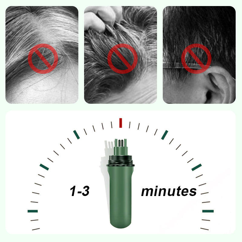 ✏️ KÖP 2 FÅ 3! ✨ 3-färgs Hårpenna för Grått Täckning - 10-sekunders Återställning med Vattenfast Formel för Omedelbar Ungdomlig Look 🌟🧴