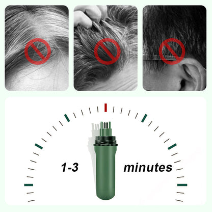 ✏️ KÖP 2 FÅ 3! ✨ 3-färgs Hårpenna för Grått Täckning - 10-sekunders Återställning med Vattenfast Formel för Omedelbar Ungdomlig Look 🌟🧴