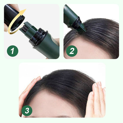 ✏️ KÖP 2 FÅ 3! ✨ 3-färgs Hårpenna för Grått Täckning - 10-sekunders Återställning med Vattenfast Formel för Omedelbar Ungdomlig Look 🌟🧴