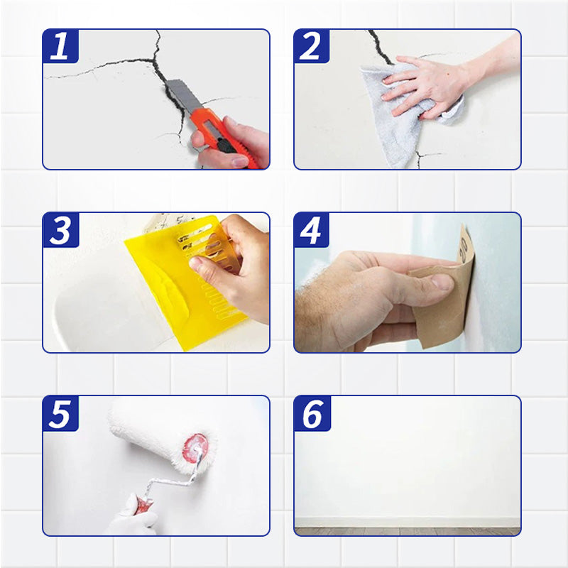 Elastisk Sprickbeständig Väggreparationskräm