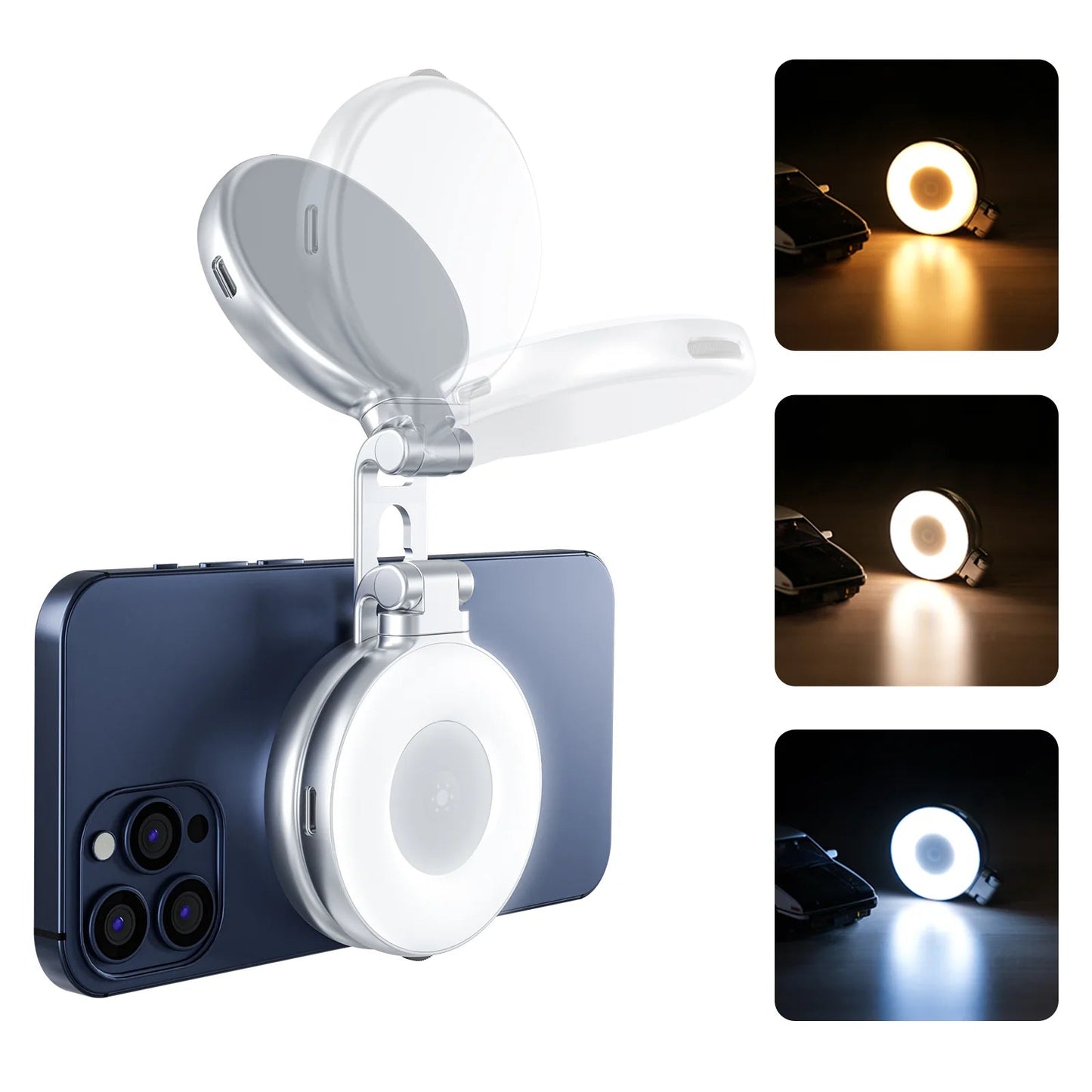 🔥Specialerbjudanden 50 % RABATT🔥Telesin C03 magnetisk selfie-ringljus