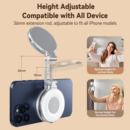 🔥Specialerbjudanden 50 % RABATT🔥Telesin C03 magnetisk selfie-ringljus