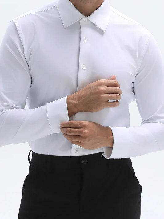 👑Fliwos TriProof Stretch strykfria skjortor för män