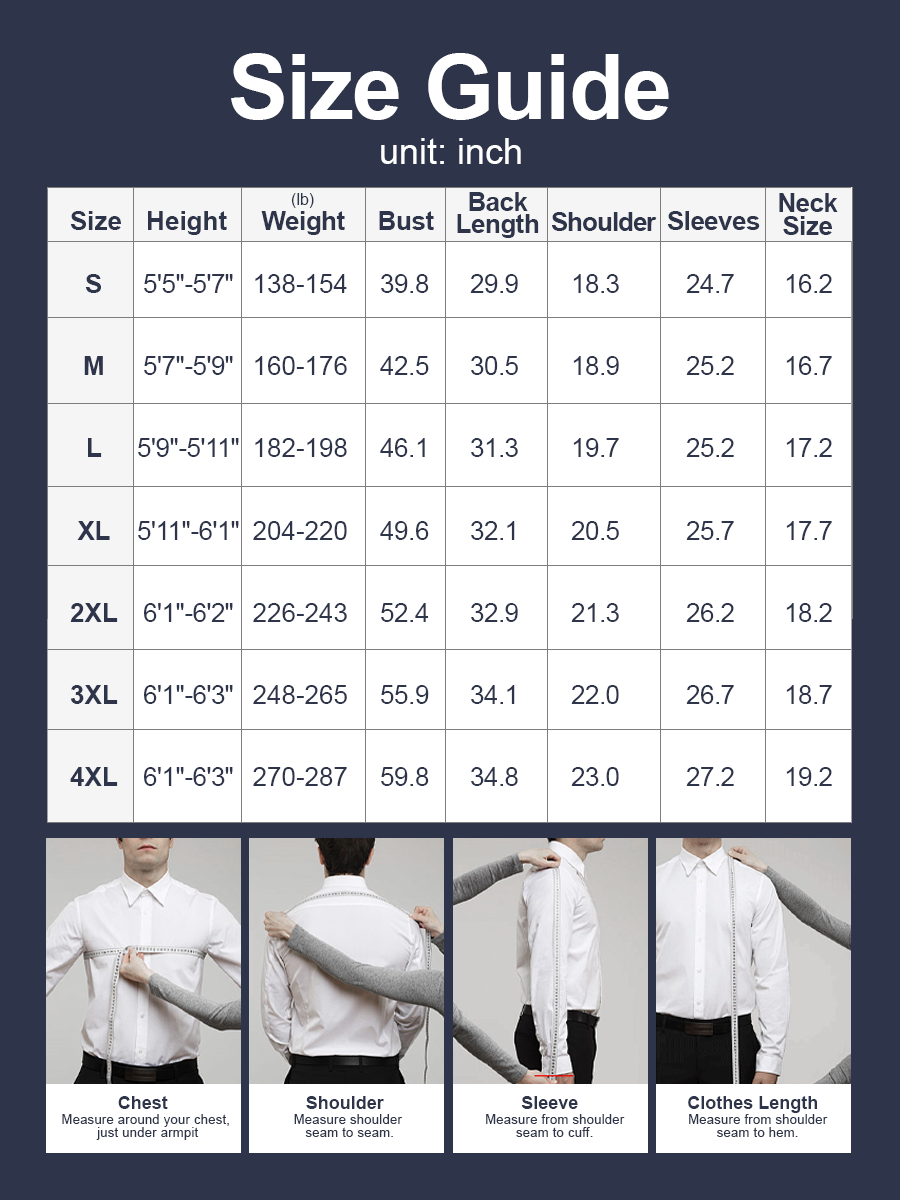 👑Fliwos TriProof Stretch strykfria skjortor för män