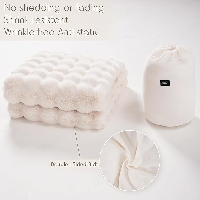 🍂 50 % RABATT NU! 🛏️ Tjock kaninplush & mjölkvelourtäcke – ultramjuk, värmeisolering & mångsidig – perfekt för kalla kvällar 🛋️