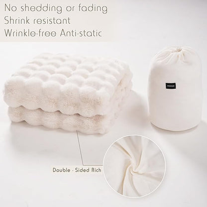 🍂 50 % RABATT NU! 🛏️ Tjock kaninplush & mjölkvelourtäcke – ultramjuk, värmeisolering & mångsidig – perfekt för kalla kvällar 🛋️