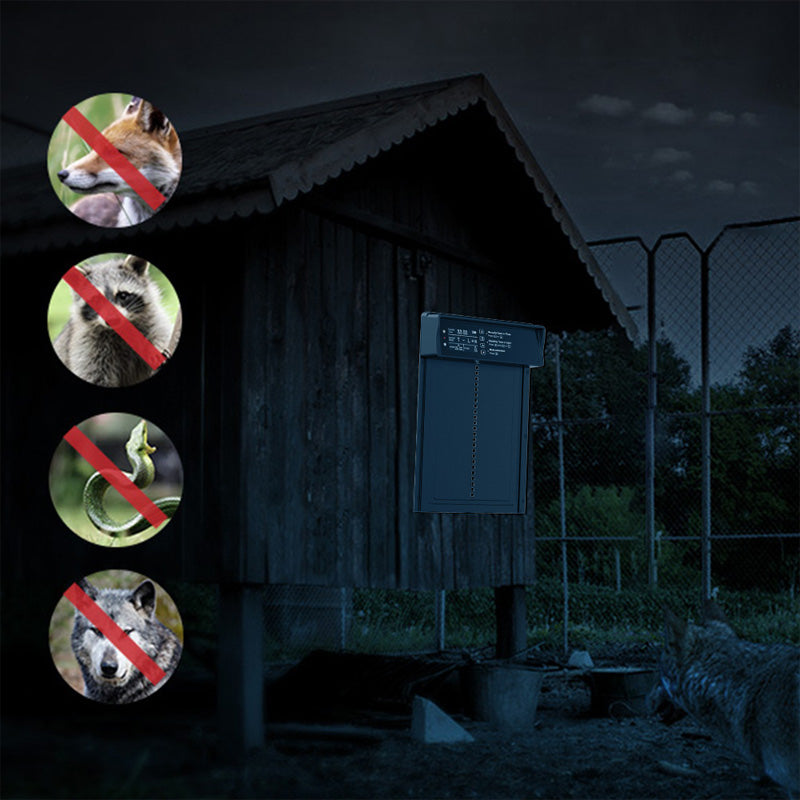 Solcellsdriven automatisk dörr till hönshus