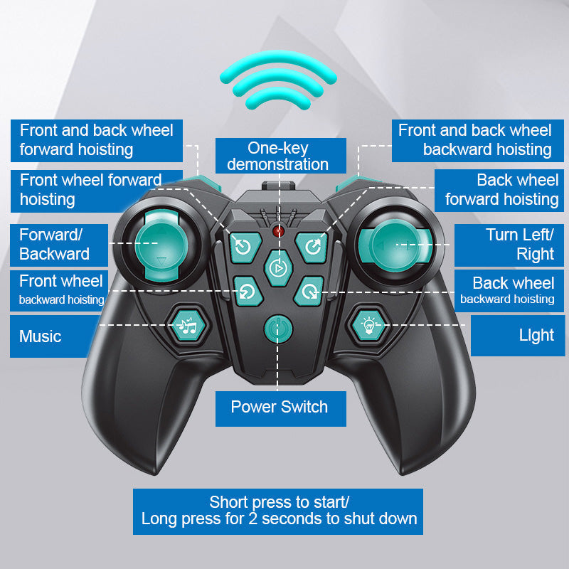 🔥Gest Avkännande Stunt Robot Hund Bil Leksaker