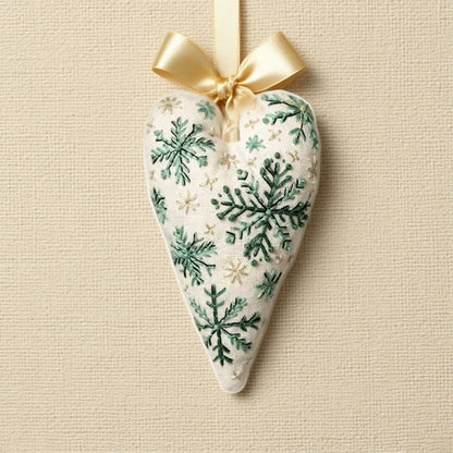 💖DIY hjärtformad handbroderad juldekoration/dekorationskit