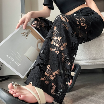 💜 SISTA DAGENS ERBJUDANDE - 60% RABATT 💜Dambyxor med skarvade, heta strassmönster