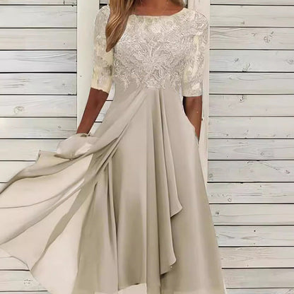 💖NYTT ARRIVAL BEGRÄNSAD TID ERBJUDANDE💖Elegant broderi Cocktail Flowy Klänning