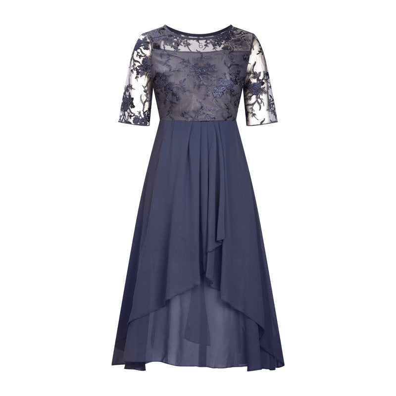 💖NYTT ARRIVAL BEGRÄNSAD TID ERBJUDANDE💖Elegant broderi Cocktail Flowy Klänning