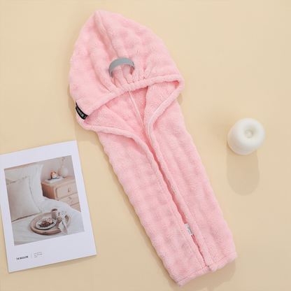 50 % rabatt🎁🛁 Stort hårhandduk med säkerhetsband för kvinnor