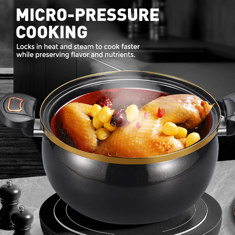 🍲 60% RABATT! 🔥 Mikrotryck Emaljerad Gryta med Stor Kapacitet – Jämn Värmefördelning, Hållbar & Perfekt för Långkok 🥘