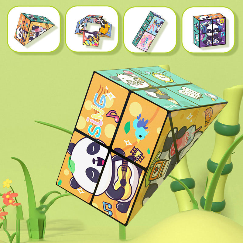🧒✨Kreativ vikbar panda-magisk kubleksak för barn