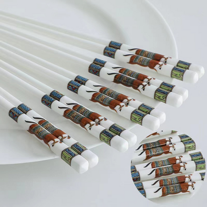 🌿🌿Set med ätpinnar i högkvalitativ keramik