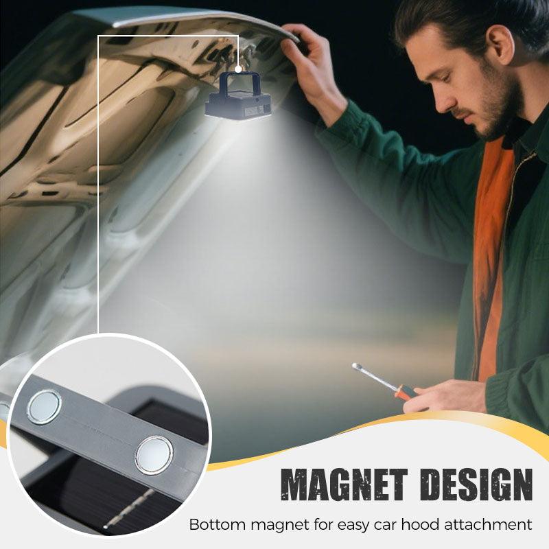 Bärbar och vattentät solcellsdriven campinglampa