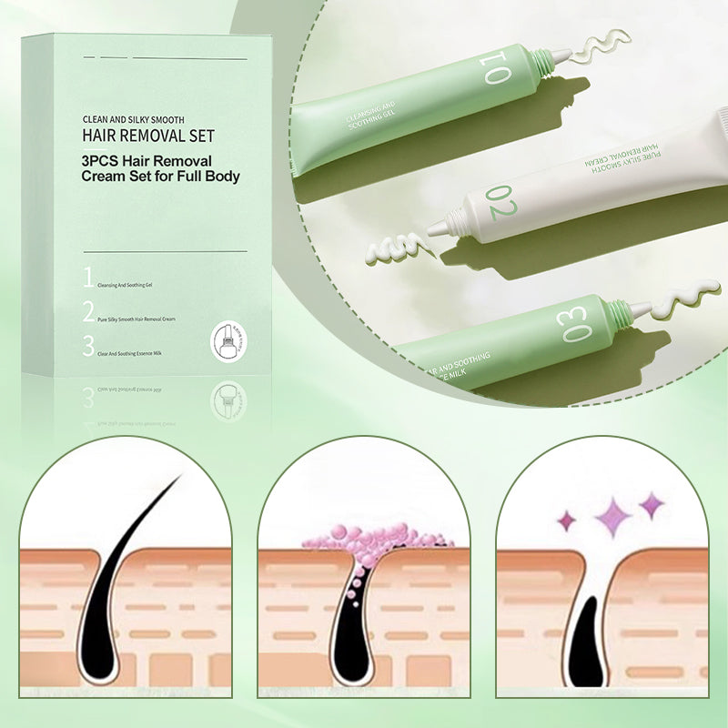 KÖP 2 FÅ 1 GRATIS 🤩 Hårborttagningskrämkit för kvinnor 🤩