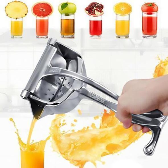 🔥50% RABATT NU!🍋Manuell juicer i rostfritt stål – robust citruspress för färsk fruktjuice i köket och baren🥤✨