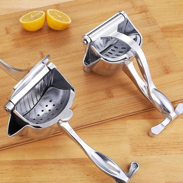 🔥50% RABATT NU!🍋Manuell juicer i rostfritt stål – robust citruspress för färsk fruktjuice i köket och baren🥤✨