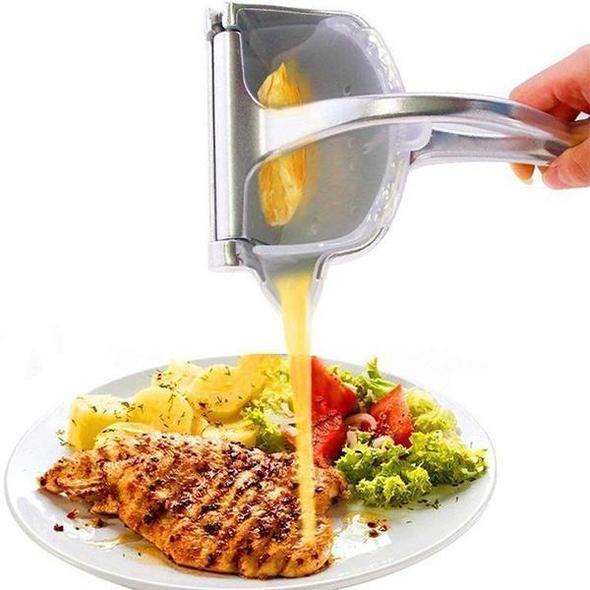 🔥50% RABATT NU!🍋Manuell juicer i rostfritt stål – robust citruspress för färsk fruktjuice i köket och baren🥤✨