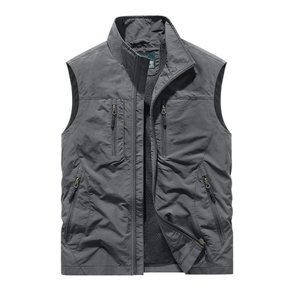 ⏰ Tidsbegränsat Erbjudande: 50% RABATT 🔥🧥 Herr Oversized Ärmlös Västjacka Med Fickor