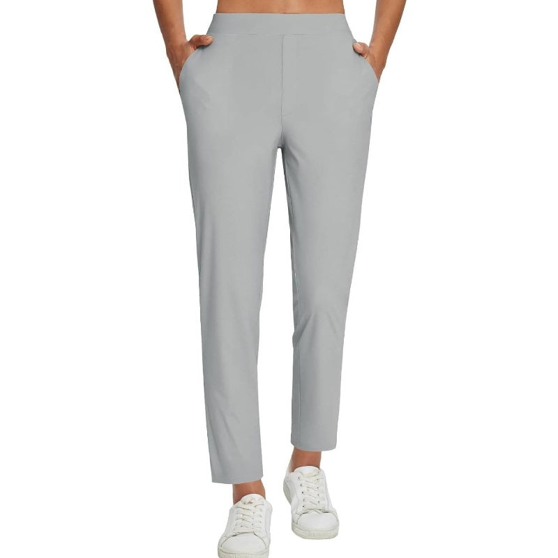 👖 Dambyxor med hög midja och resår i midjan, med fickor med dragkedja