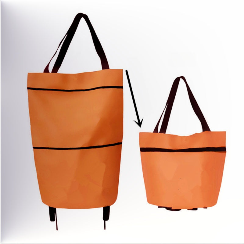 🛒 50% RABATT NU! 2‑i‑1 hopfällbar shoppingvagn – stor kapacitet, slitstarkt Oxford‑tyg & tysta hjul – perfekt för matbutik, marknad, camping och resor 🧳✨