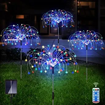 🔥 KÖP 2 FÅR 1! 💡 VATTENTÄT SOLCELLSLAMPA - Laddar Automatiskt om Dagen, 3 Ljussättningar, Perfekt för Trädgård och Utomiljö 🌿✨