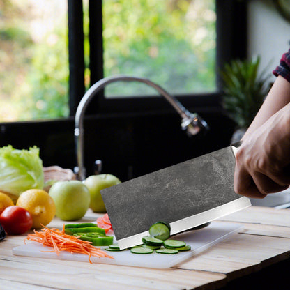 🔥Rostfritt stål, vass smidd skivkniv