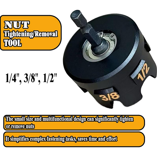 🔥Drill-Ready Nut Tightening & Removal Tool